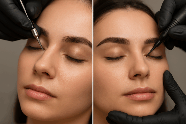 Différence entre microblading et microshading