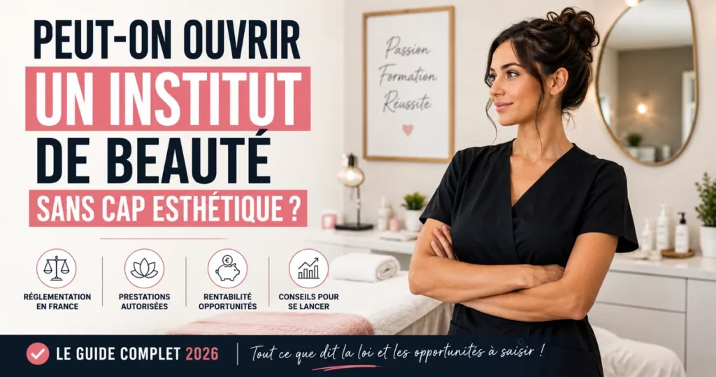 ouvrir un institut de beauté sans CAP esthétique