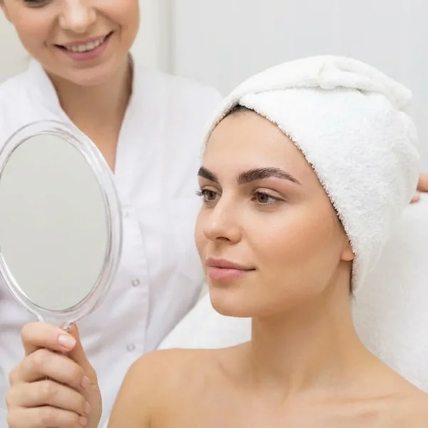 [image : Timeline de l'évolution du brow lift sur 6 semaines]