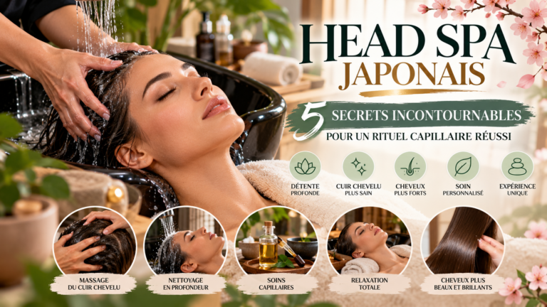 Head Spa japonais : massage du cuir chevelu et rituel capillaire relaxant